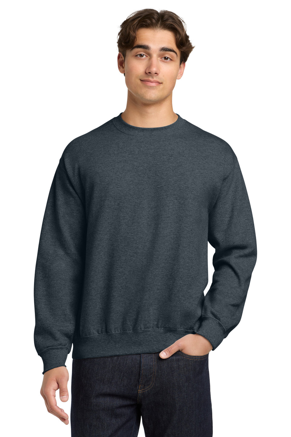 Gildan 18000 Crewneck Sweatshirt — Dark Heather