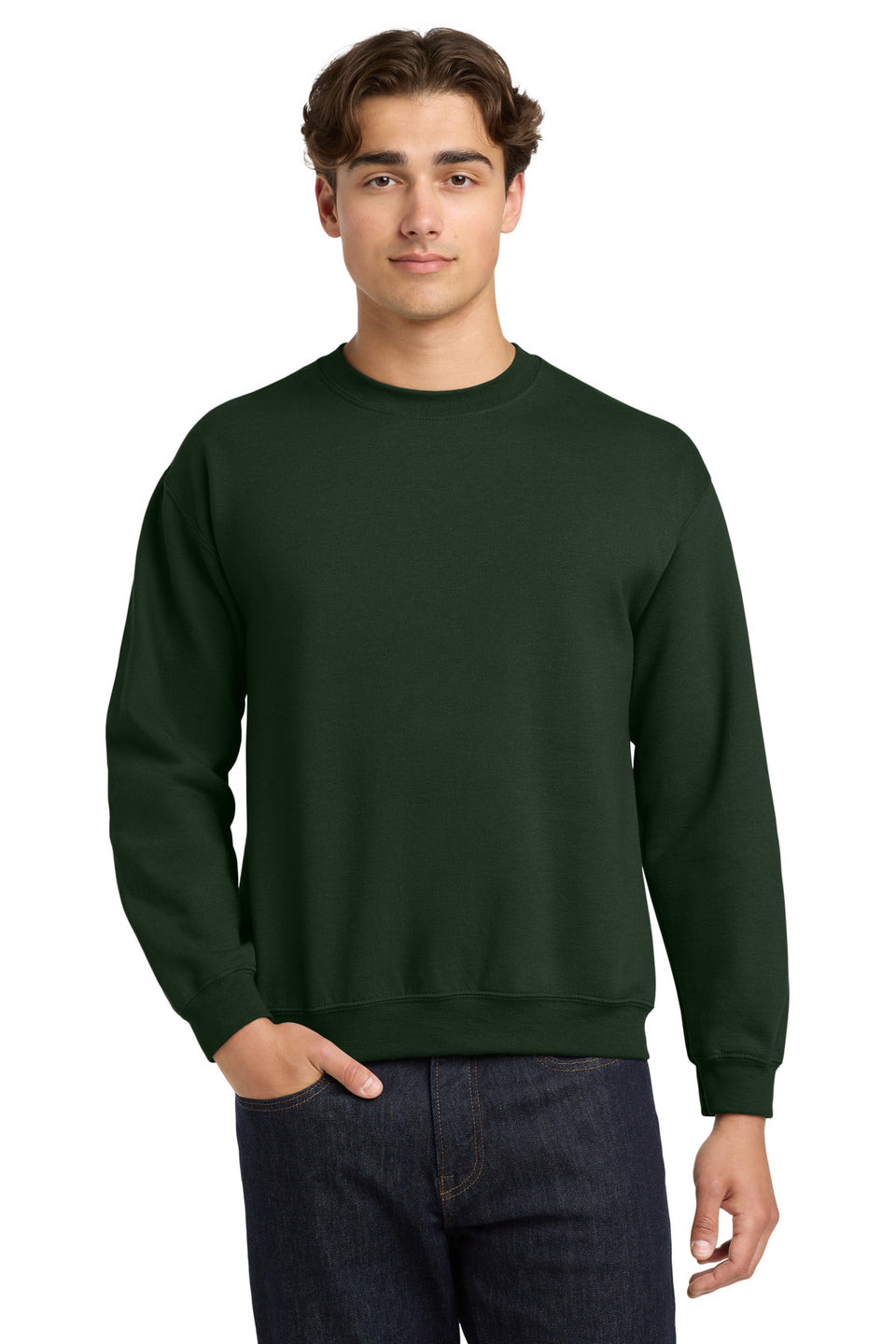 Gildan 18000 Crewneck Sweatshirt — Forest Green