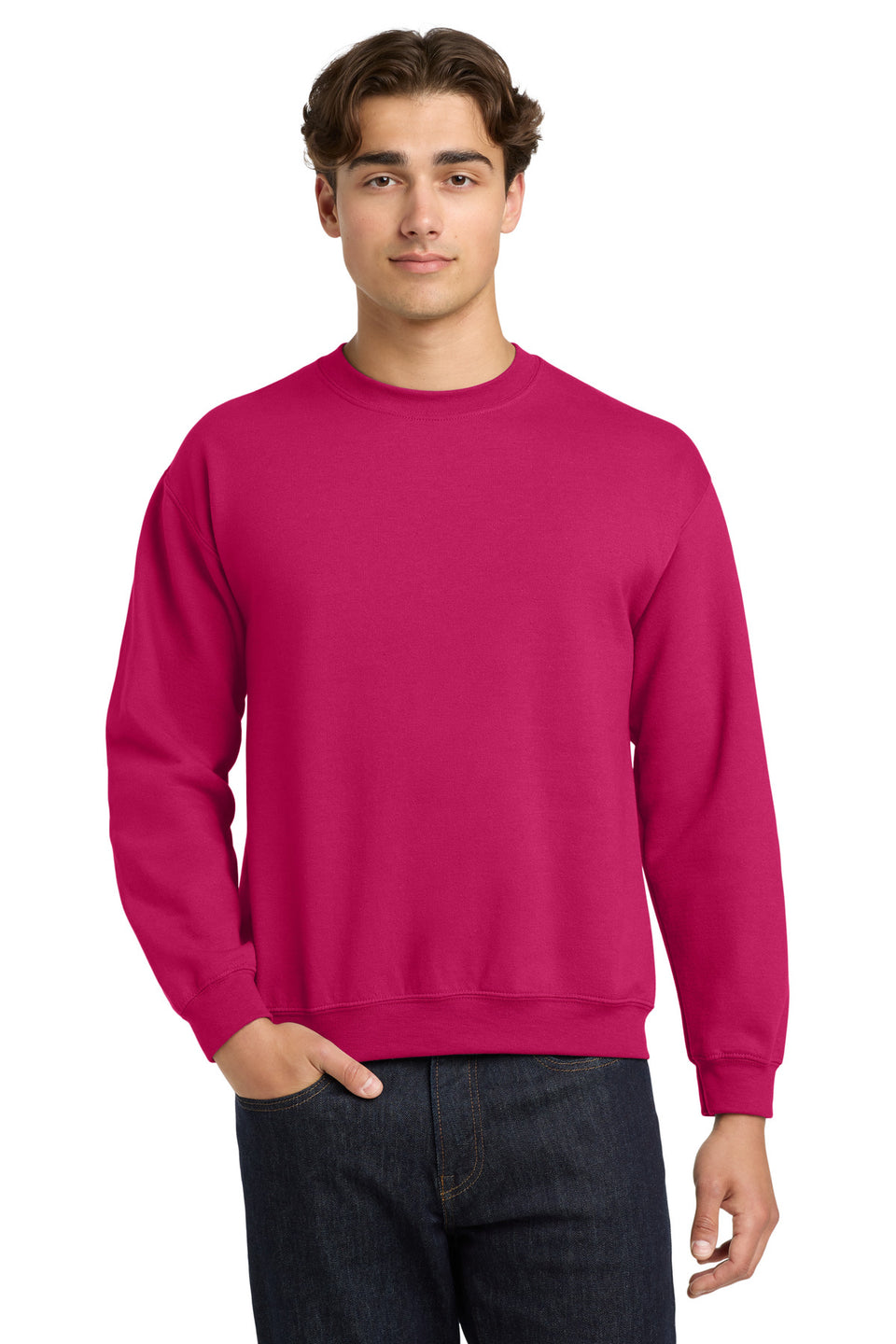Gildan 18000 Crewneck Sweatshirt — Heliconia