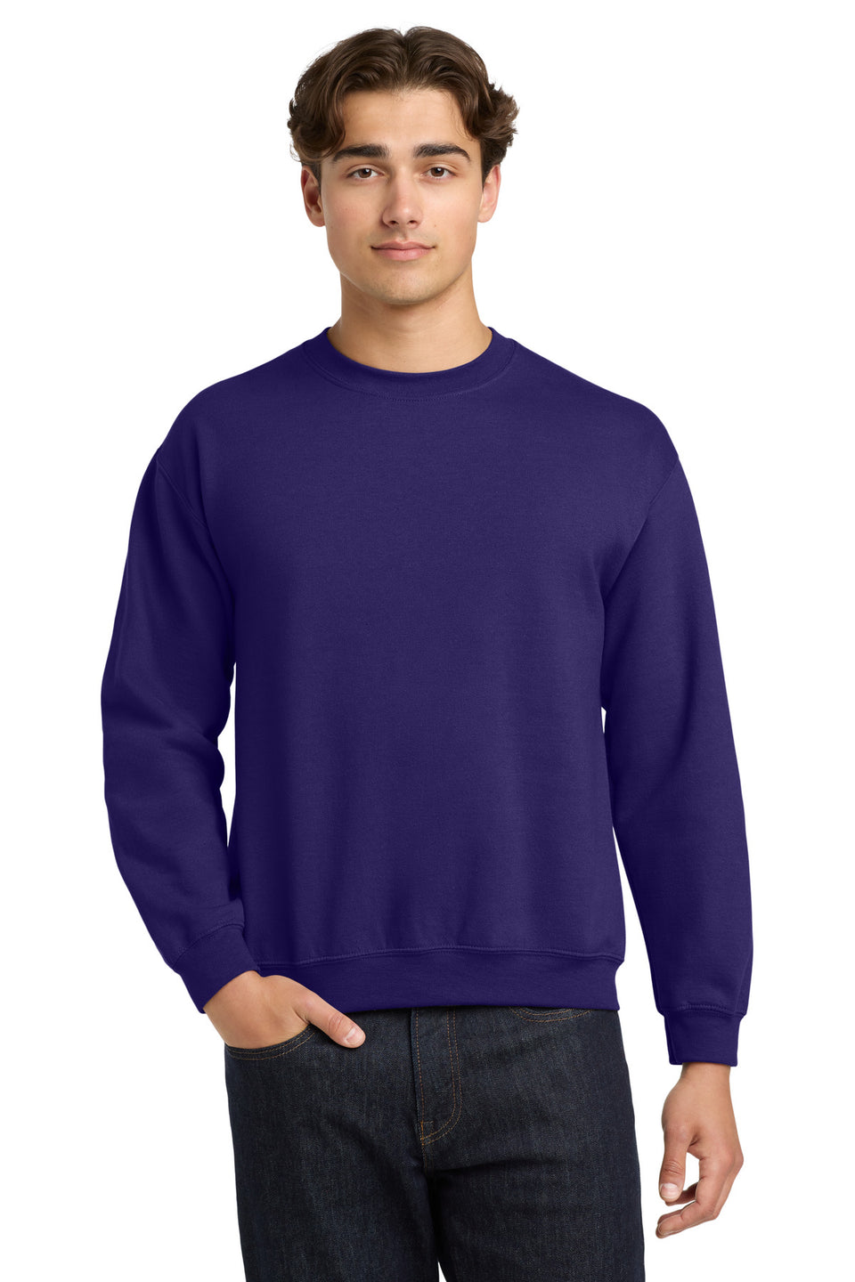 Gildan 18000 Crewneck Sweatshirt — Purple
