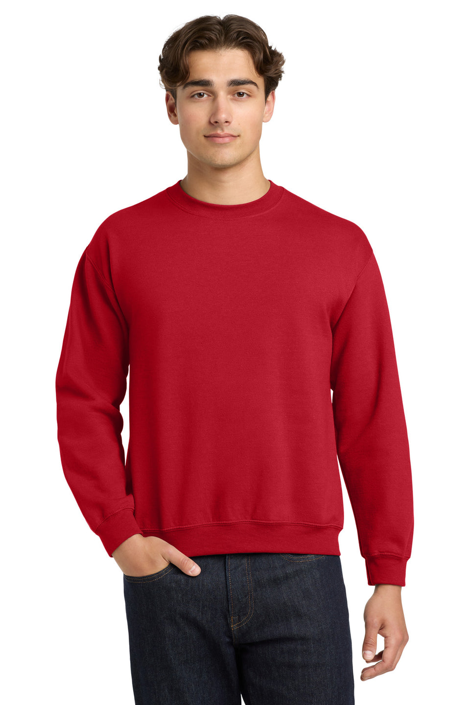 Gildan 18000 Crewneck Sweatshirt — Red