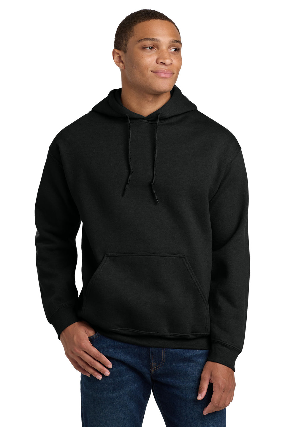 Gildan 18500 Hooded Sweatshirt — Black