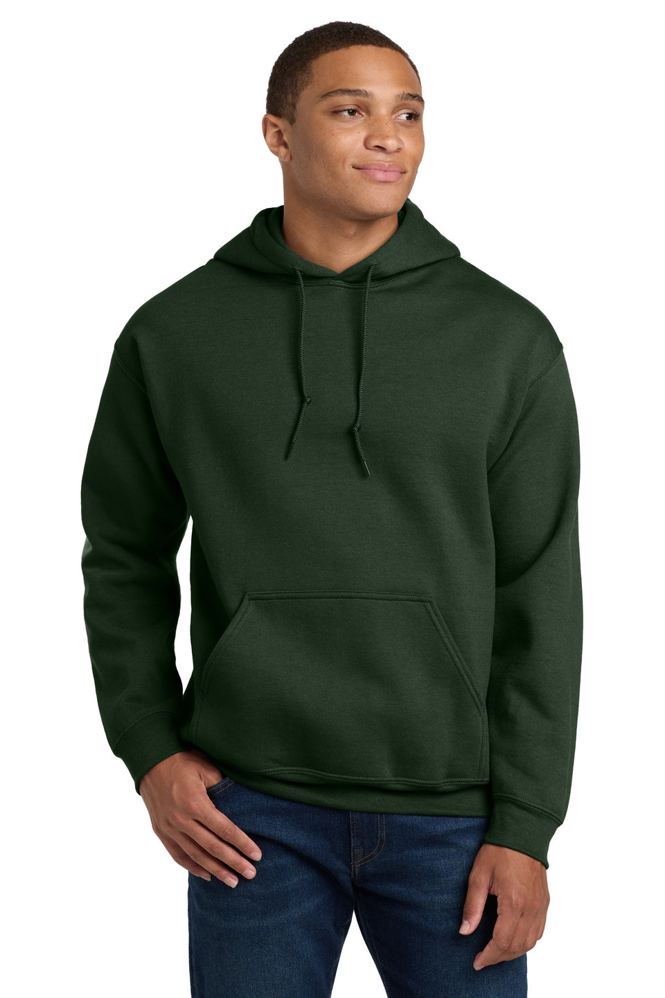 Gildan 18500 Hooded Sweatshirt — Forest Green