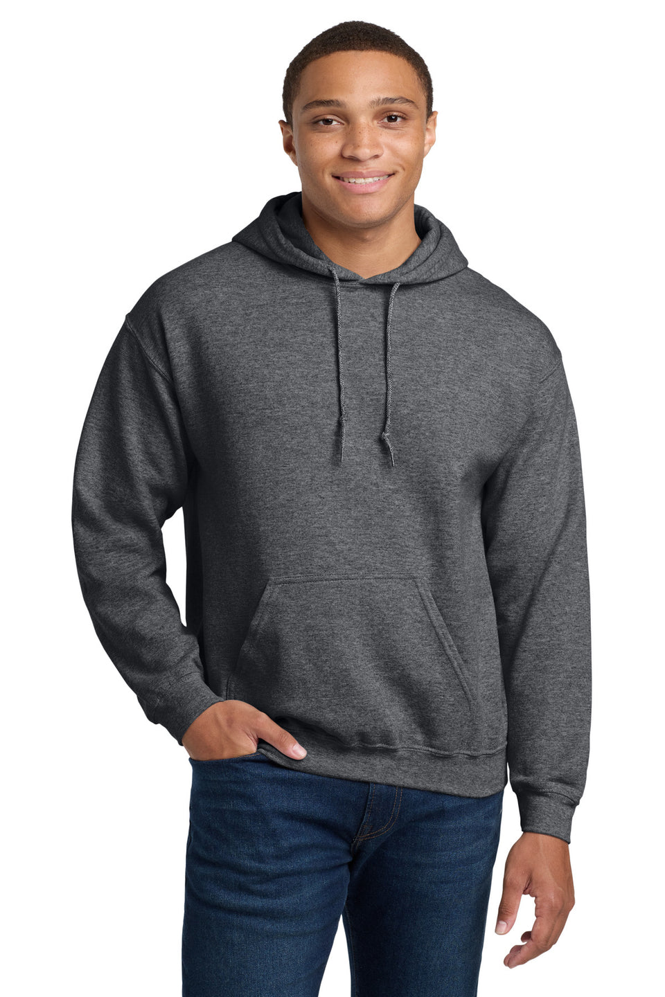 Gildan 18500 Hooded Sweatshirt — Graphite Heather