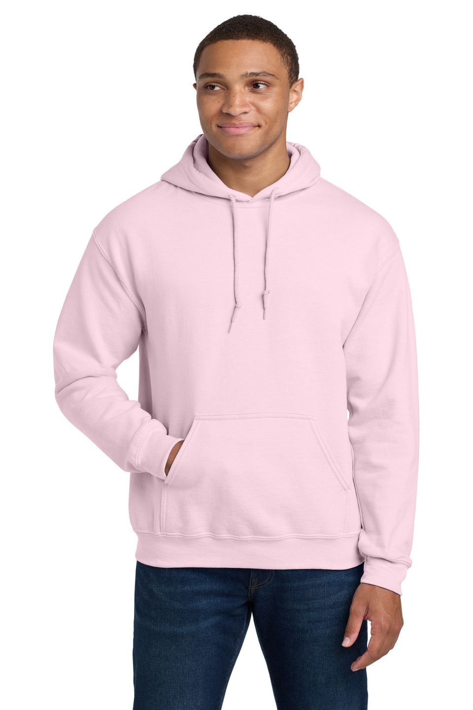 Gildan 18500 Hooded Sweatshirt — Light Pink