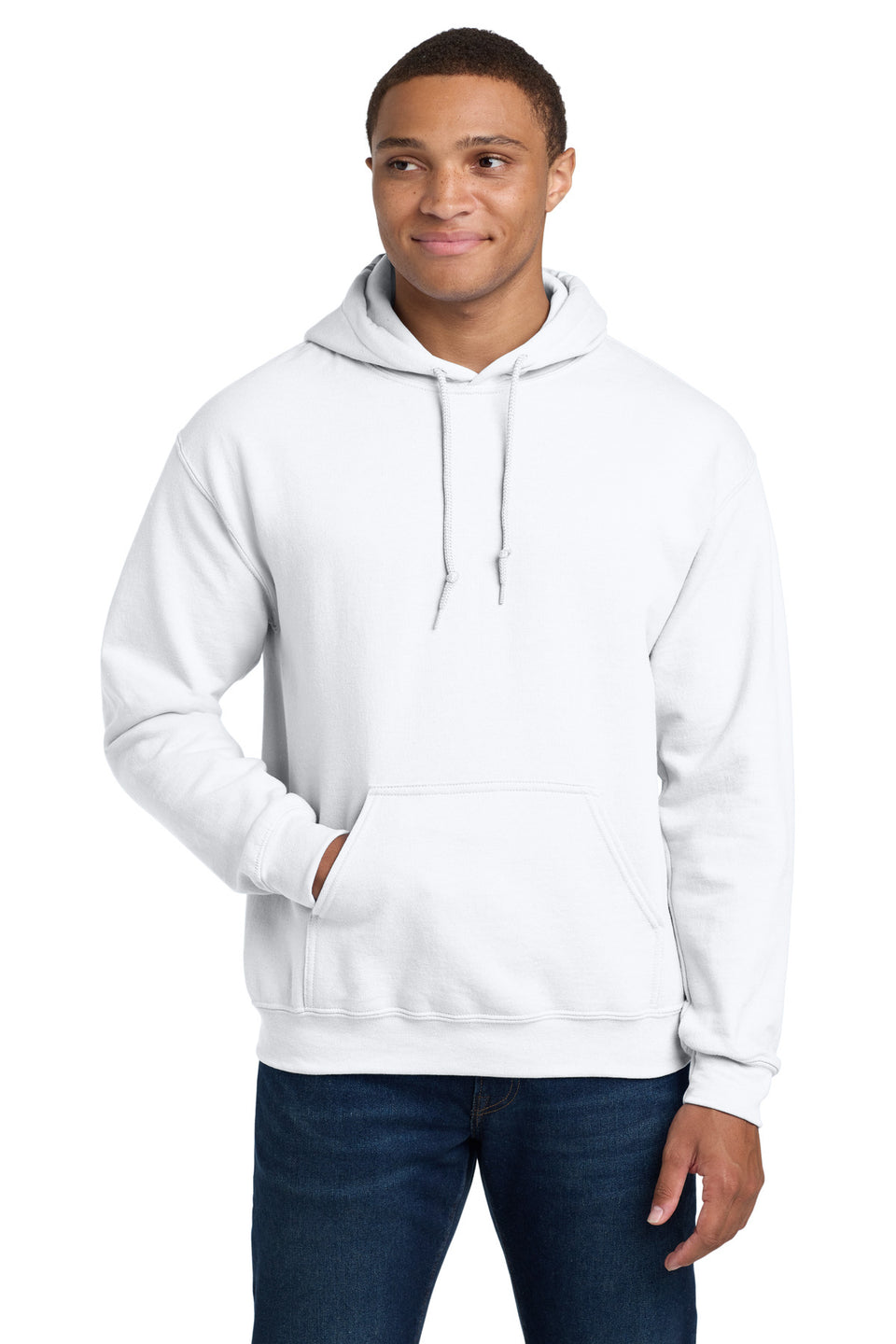 Gildan 18500 Hooded Sweatshirt — White