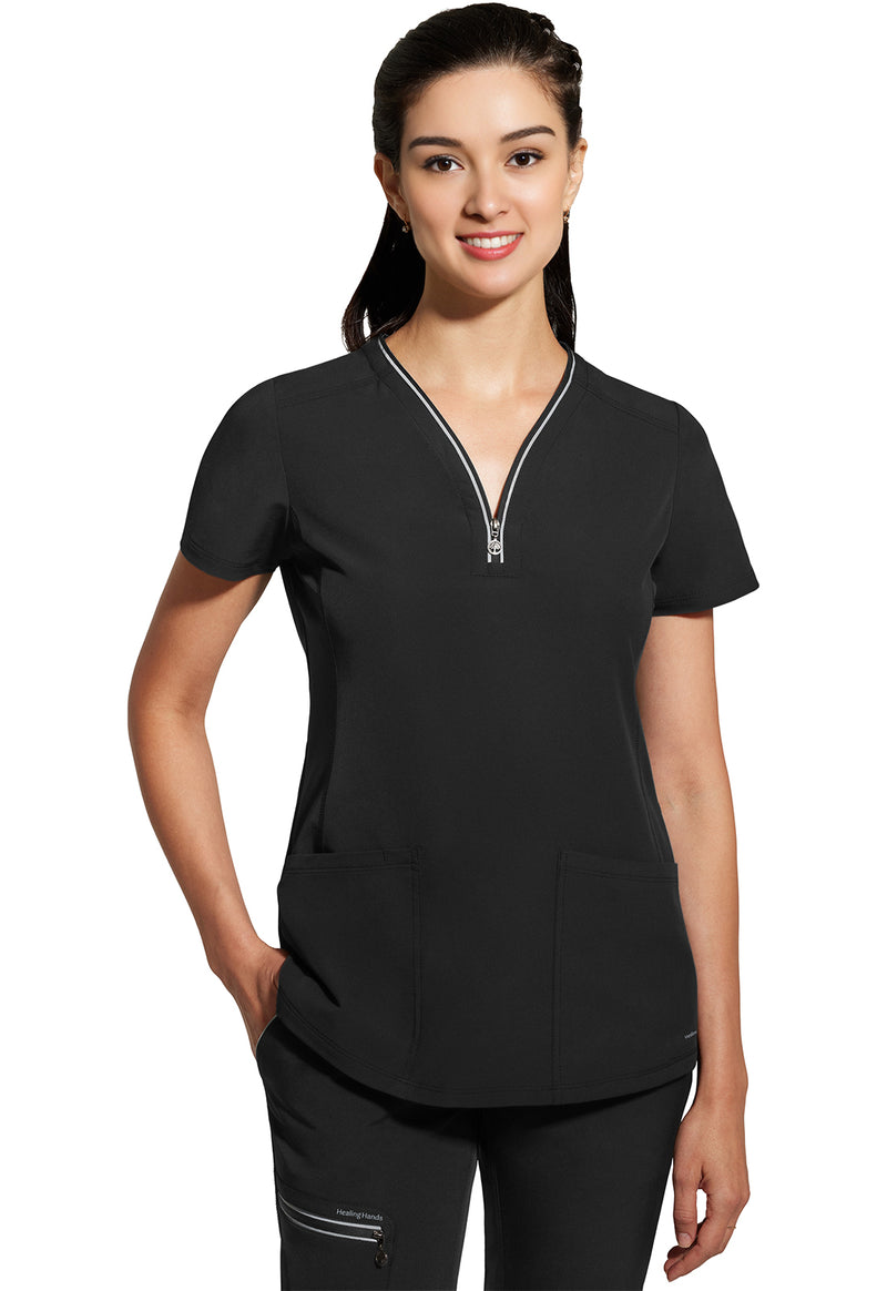 360 by Healing Hands Sonia Top 2274 - BLACK