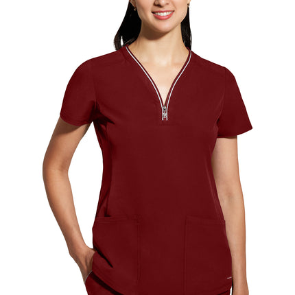 360 by Healing Hands Sonia Top 2274 - Garnet Red