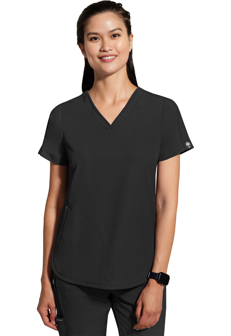 360 by Healing Hands Skyler Top 2285 - BLACK
