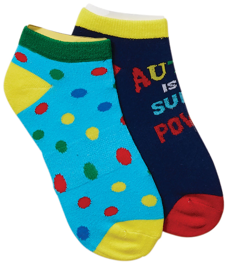 Cherokee Legwear 2 Pr Pack Bamboo No Show Socks 2GOOD - Autism Super Power