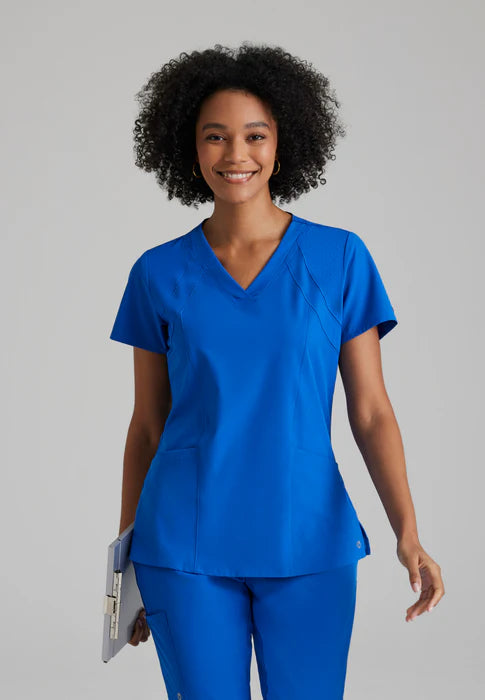 Racer 4-Pocket V-Neck Scrub Top