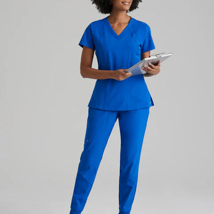 Racer 4-Pocket V-Neck Scrub Top