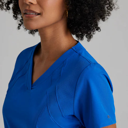 Racer 4-Pocket V-Neck Scrub Top