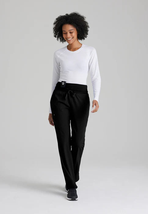 Stride 5-Pocket Mid-Rise Fit & Flare Leg Scrub Pant