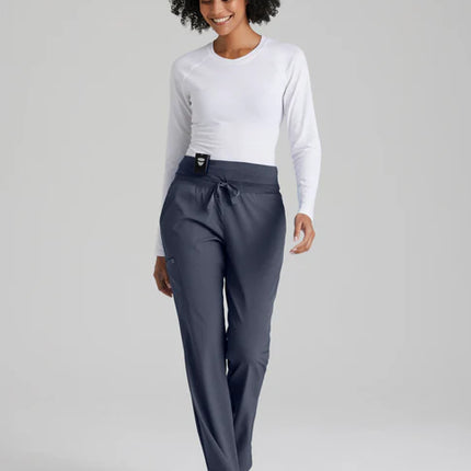 Stride 5-Pocket Mid-Rise Fit & Flare Leg Scrub Pant