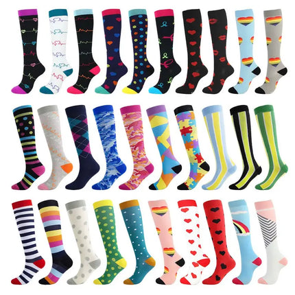 Mystery Design Compression Socks