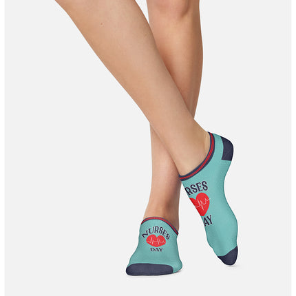 Cherokee Legwear 6-2 Pr Pks Nurses Week Gift Set +Lanyard APPRECIATION - Nursing Every Day