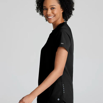Flux 2-Pocket Banded Zip Collar Top
