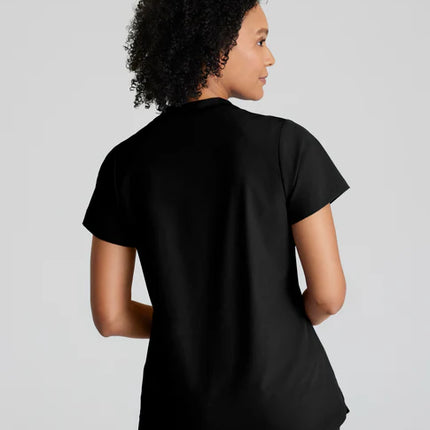 Flux 2-Pocket Banded Zip Collar Top
