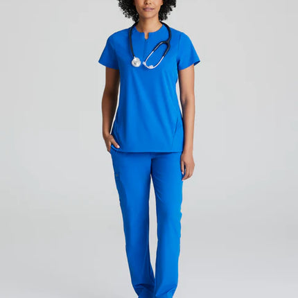 Flux 2-Pocket Banded Zip Collar Top