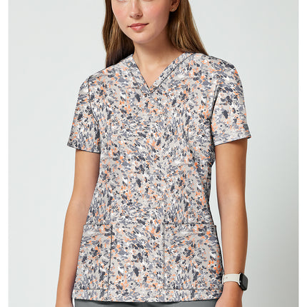 Cherokee Achieve 2 Pocket Print Top CK00010 - Softest Skin