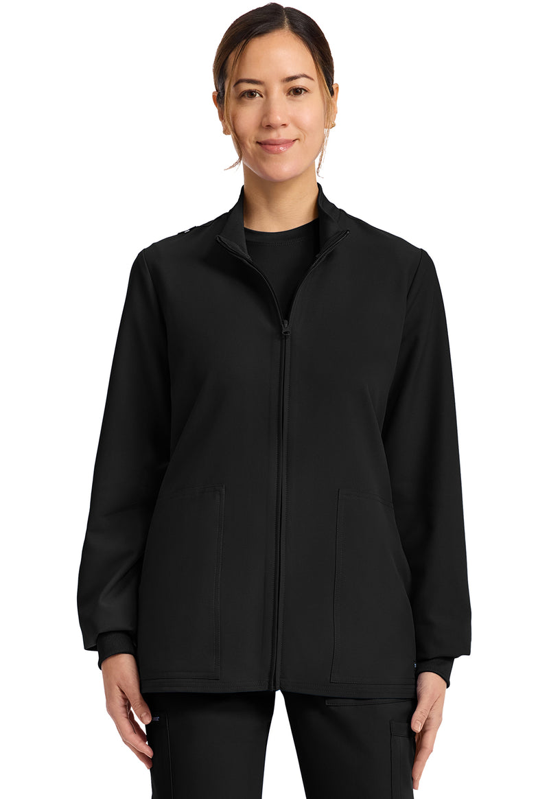 Cherokee Workwear Originals Ultra Zip Up Scrub Jacket CK00013A - Black