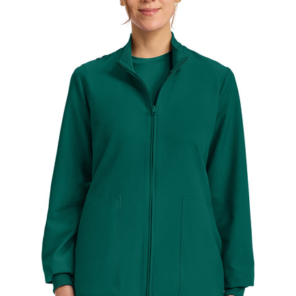 Cherokee Workwear Originals Ultra Zip Up Scrub Jacket CK00013A - Hunter Green