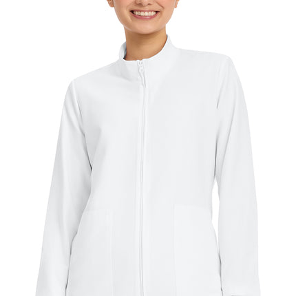 Cherokee Workwear Originals Ultra Zip Up Scrub Jacket CK00013A - White