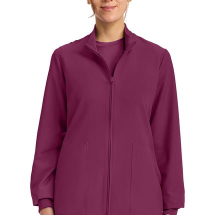 Cherokee Workwear Originals Ultra Zip Up Scrub Jacket CK00013A - Wine