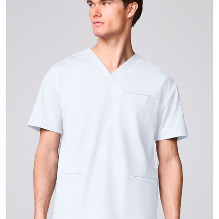 Cherokee Achieve Men's 3 Pocket V-neck Top CK00037 - WHITE