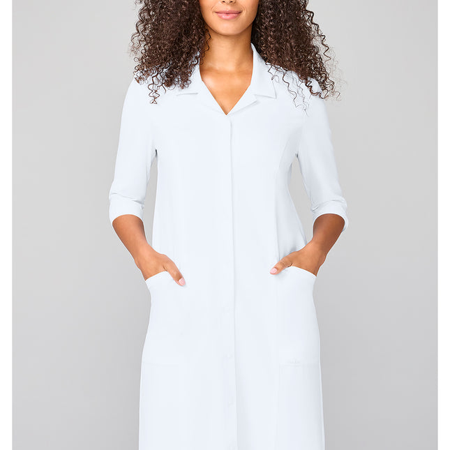 Cherokee Workwear Originals Ultra 3/4 Sleeve Dress CK00046 - White