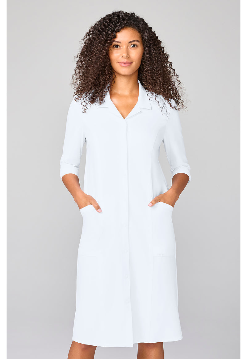 Cherokee Workwear Originals Ultra 3/4 Sleeve Dress CK00046 - White