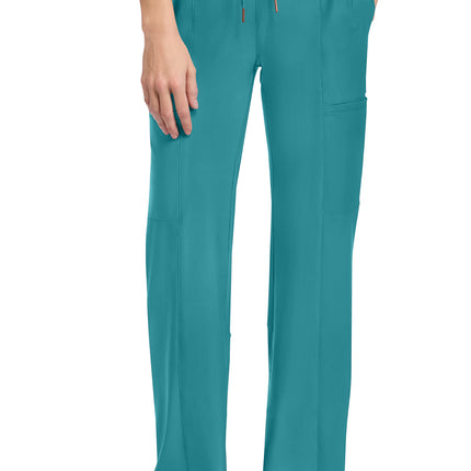 Cherokee Form Women's 5-Pocket Trouser Leg Pant CK026 - Teal Blue
