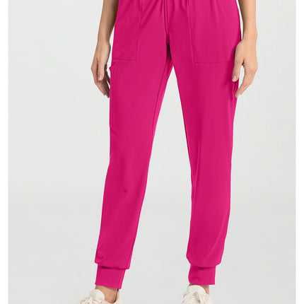 Cherokee Achieve Women's 5-Pocket Jogger Pant CK033 - Tropical Hibiscus