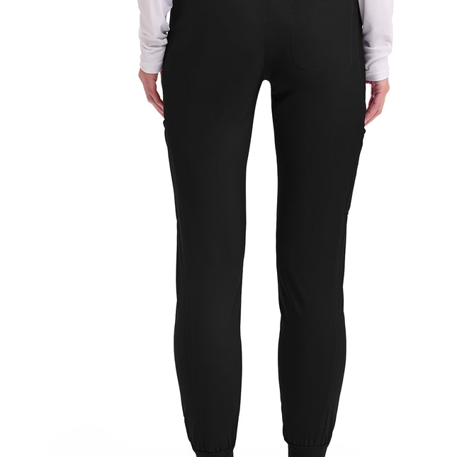 Cherokee Form Mid Rise Tapered Leg Drawstring Pant CK092 - Black
