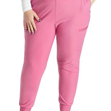 Cherokee Form Mid Rise Tapered Leg Drawstring Pant CK092 - Blush Berry