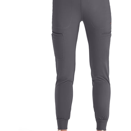Cherokee Form Mid Rise Tapered Leg Drawstring Pant CK092 - Pewter