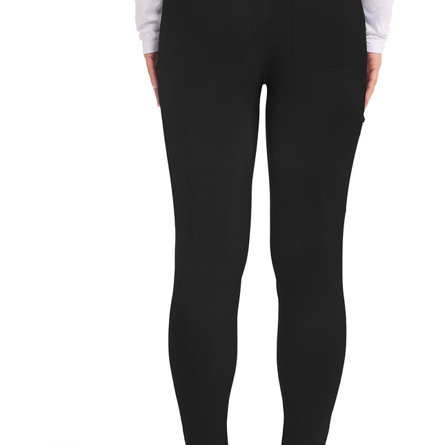 Cherokee Form Mid Rise Tapered Leg Drawstring Pant CK095 - Black