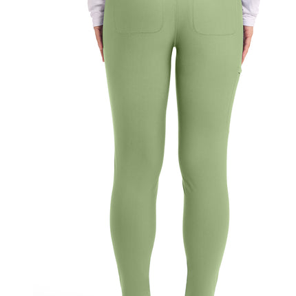 Cherokee Form Mid Rise Tapered Leg Drawstring Pant CK095 - Bright Sage