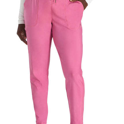 Cherokee Form Mid Rise Tapered Leg Drawstring Pant CK095 - Blush Berry