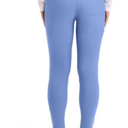 Cherokee Form Mid Rise Tapered Leg Drawstring Pant CK095 - Ciel Blue