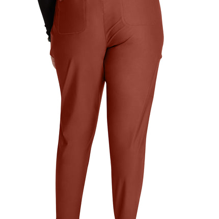 Cherokee Form Mid Rise Tapered Leg Drawstring Pant CK095 - MASALA
