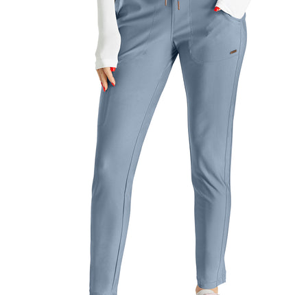 Cherokee Form Mid Rise Tapered Leg Drawstring Pant CK095 - Ocean Ash