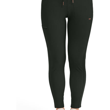 Cherokee Form Mid Rise Tapered Leg Drawstring Pant CK095 - Olive Branch