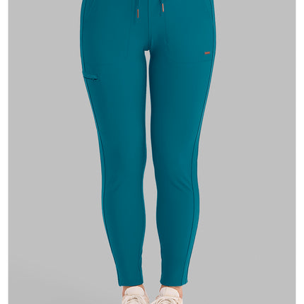 Cherokee Form Mid Rise Tapered Leg Drawstring Pant CK095 - Paradise Cove