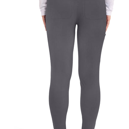 Cherokee Form Mid Rise Tapered Leg Drawstring Pant CK095 - Pewter