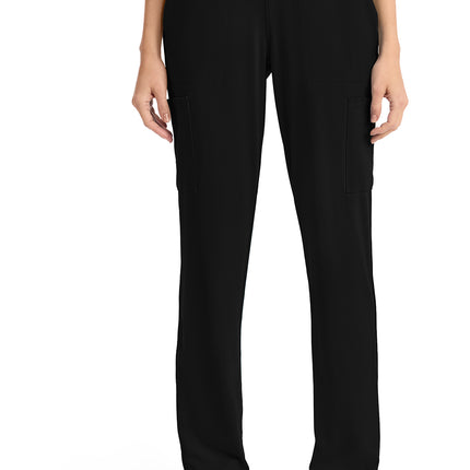 Cherokee Achieve Women's 5-Pocket Straight Leg Pant CK096 - Black