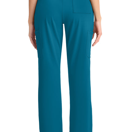 Cherokee Achieve Women's 5-Pocket Straight Leg Pant CK096 - Caribbean Blue
