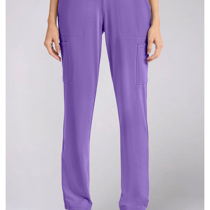 Cherokee Achieve Women's 5-Pocket Straight Leg Pant CK096 - Lilac Bloom