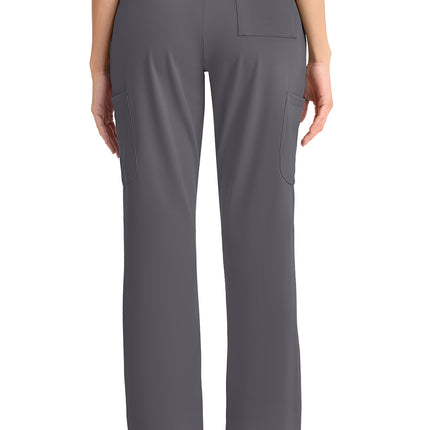 Cherokee Achieve Women's 5-Pocket Straight Leg Pant CK096 - Pewter